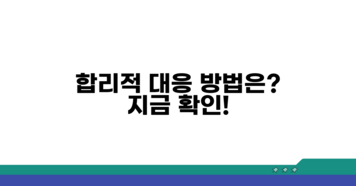 합리적 대응 방법 모색