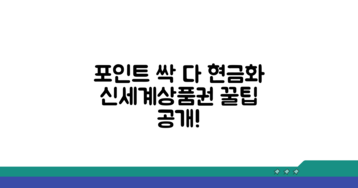 신세계포인트 전환 상품권 현금화 방법