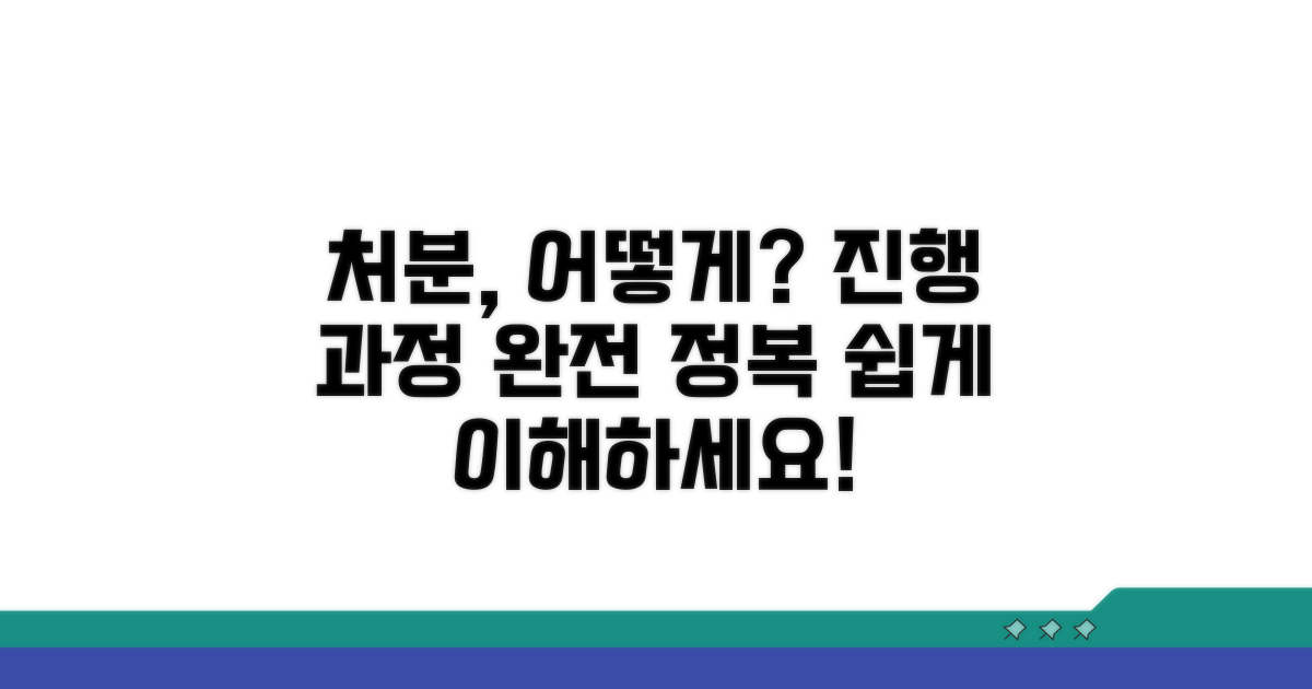 처분 의미와 진행 과정