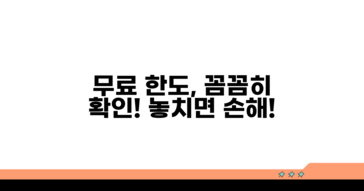 무료 한도, 꼼꼼하게 확인하기