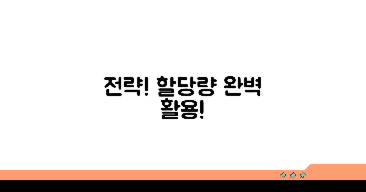 효율적인 할당량 사용 전략