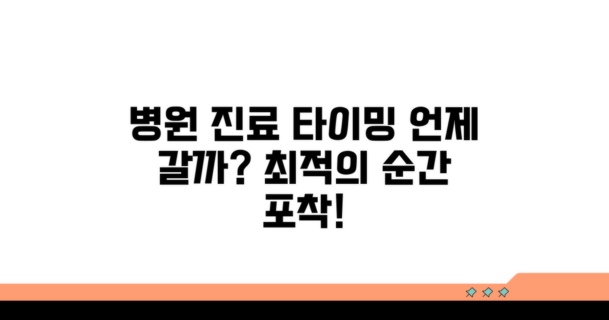 병원 방문 및 진료 시점