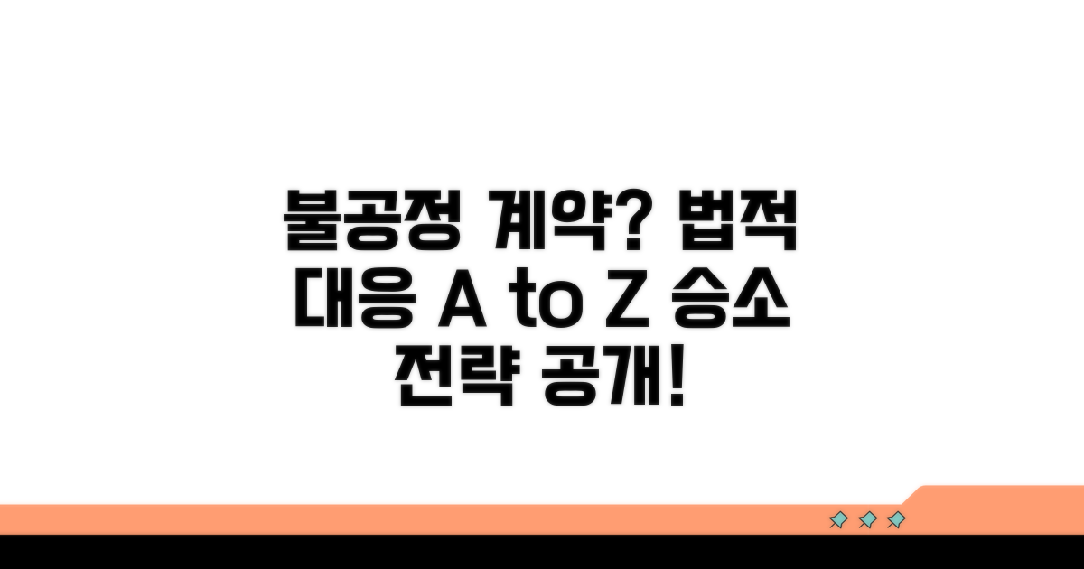 불공정 계약 시 법적 대응 방법