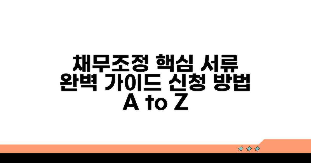 채무조정 신청 방법과 필요 서류