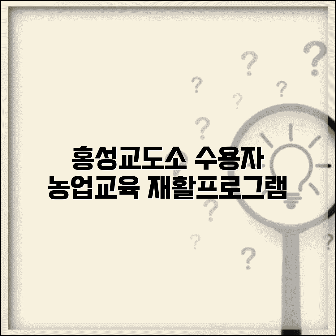 홍성교도소 전화번호 041-630-9000 | 충남 홍성 교정시설 수용자 농업 기술 교육과 재활 프로그램