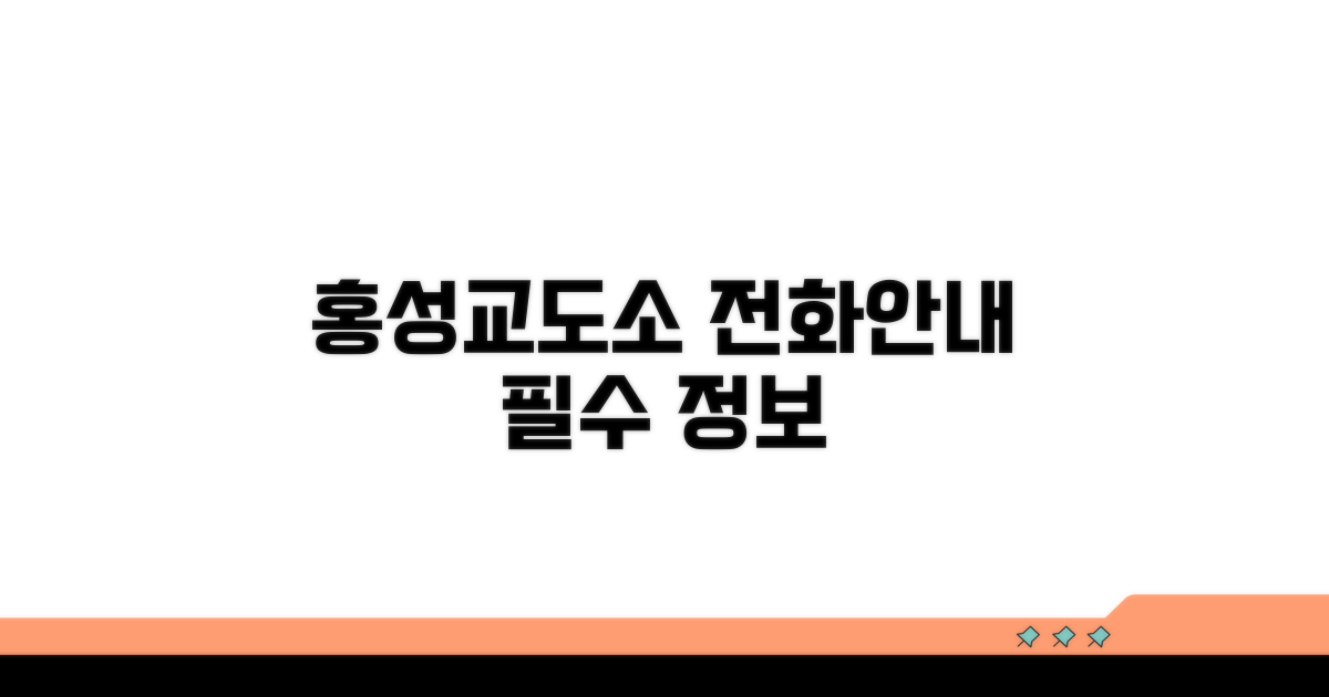 홍성교도소 전화번호 및 기본 안내