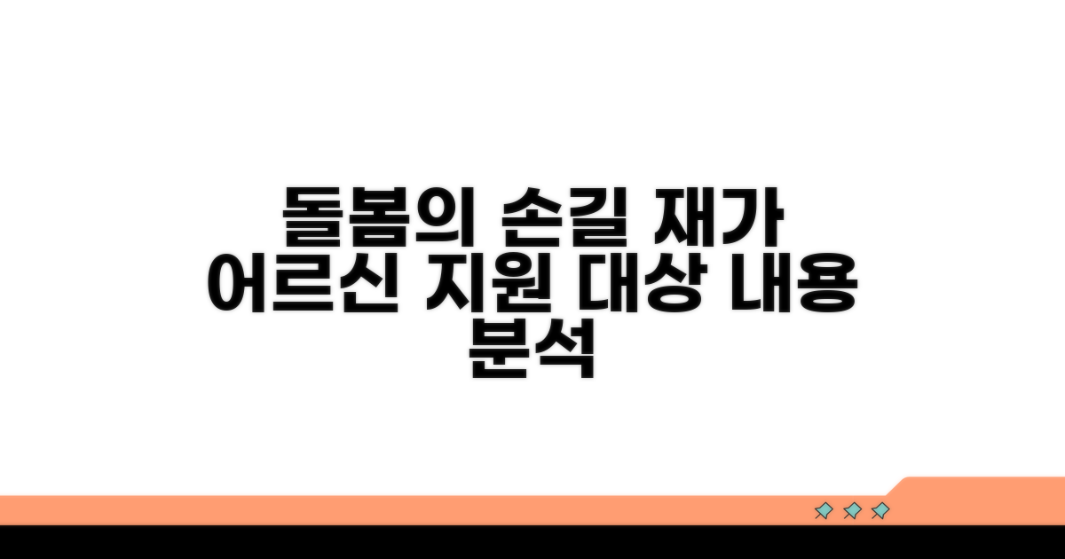 재가 어르신 지원, 대상과 내용 분석