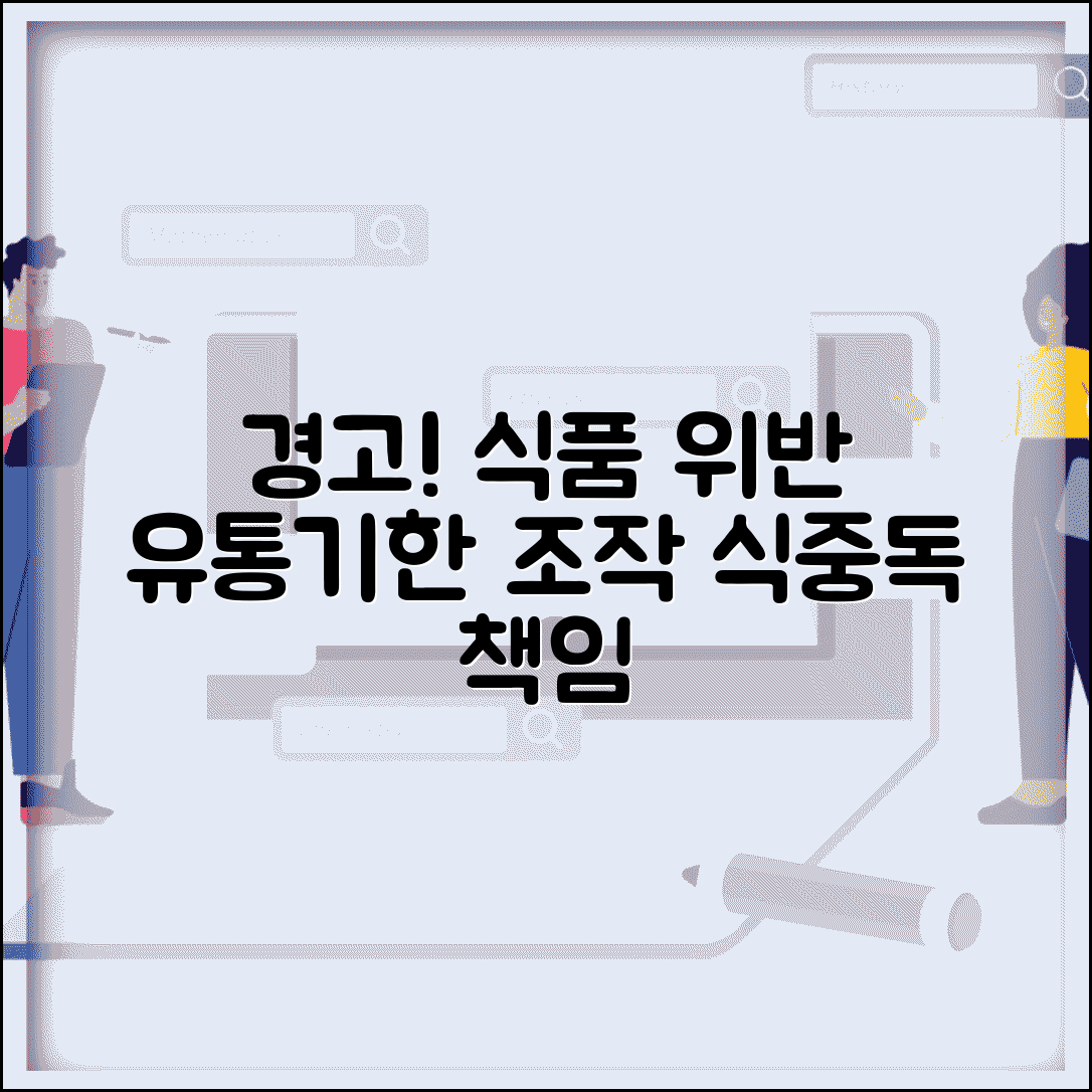형사처벌 식품안전 위반 | 식품위생법 위반 | 유통기한 조작 | 식중독 사고 형사책임