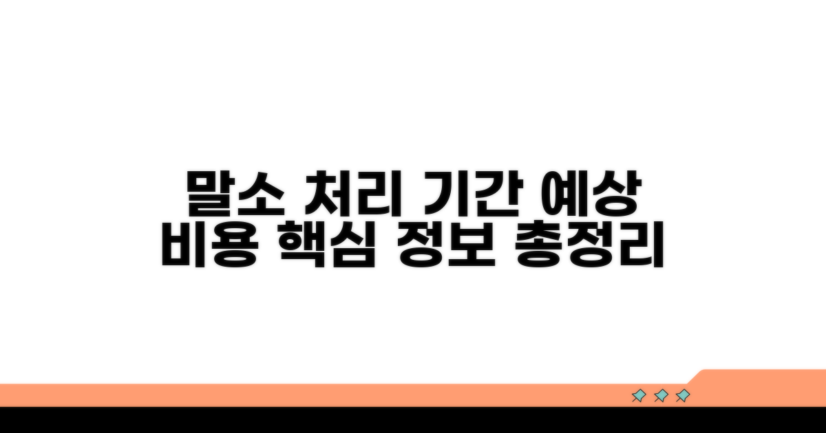 말소 처리 기간과 예상 비용