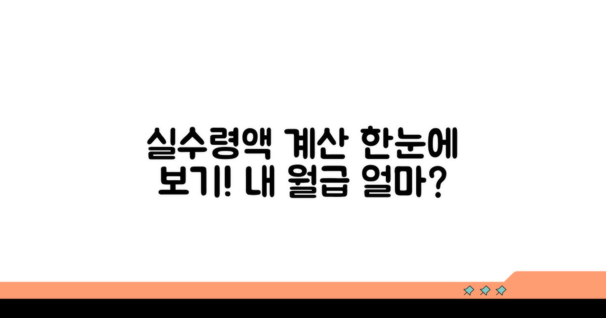 실수령액은 얼마? 한눈에 계산!