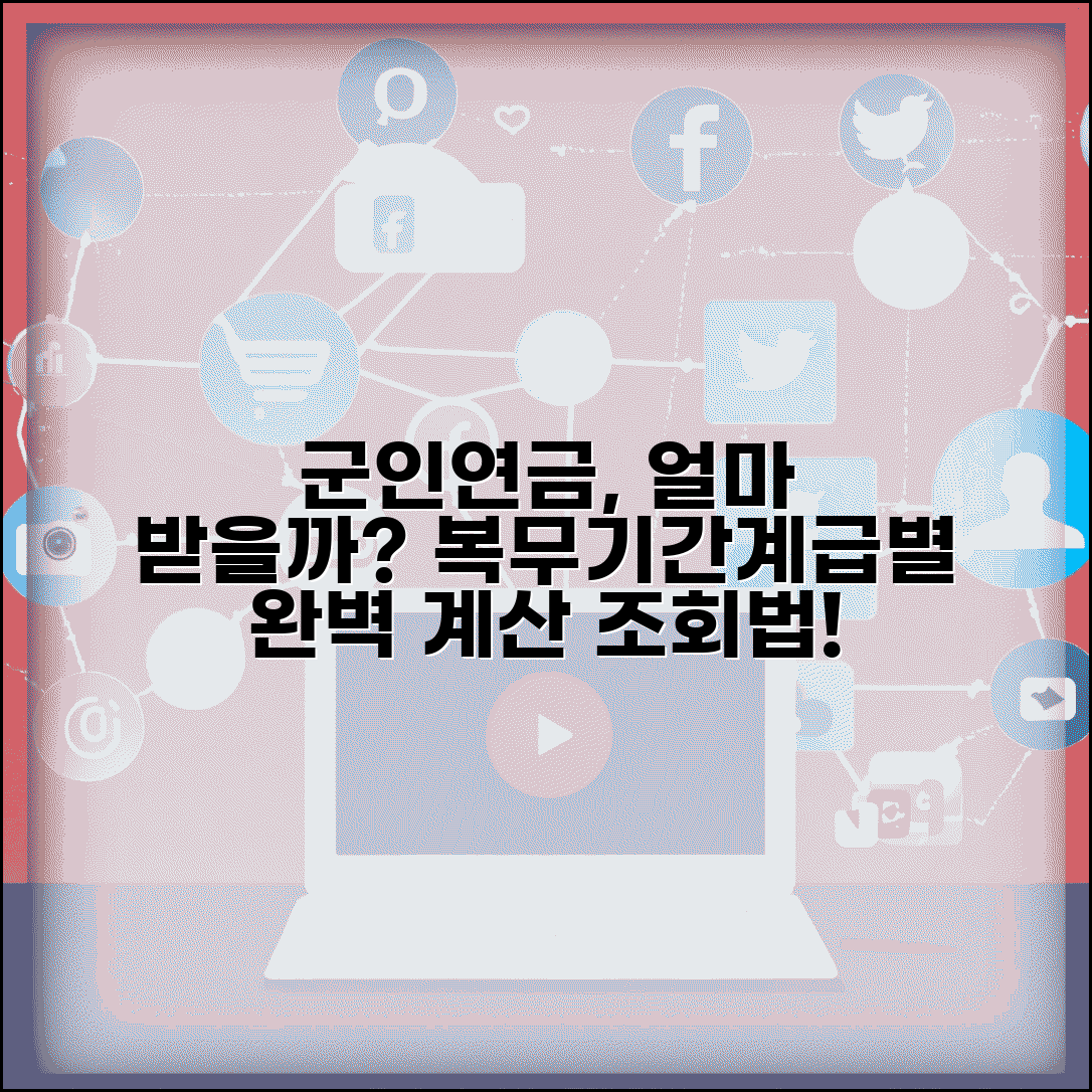 군인연금 수령액 계산법 | 복무기간별 차이 | 계급별 수령액 | 유족연금 | 조회방법 | 세금 처리