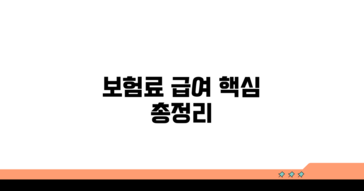 보험료 산정 및 급여 지급 기준 완벽 해설