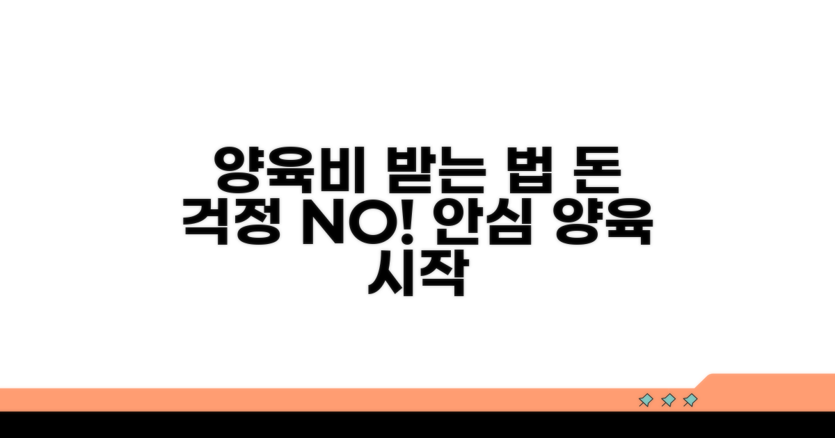 안심하고 양육비 받는 방법