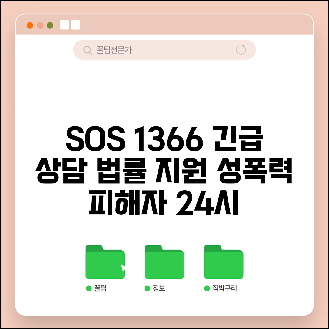 성폭력 상담 전화번호 1366 | 성폭력 피해자 24시간 긴급 상담과 법적 지원 서비스