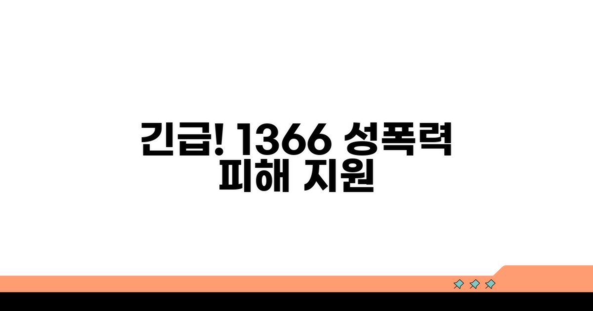 1366 전화번호: 성폭력 피해 긴급 지원