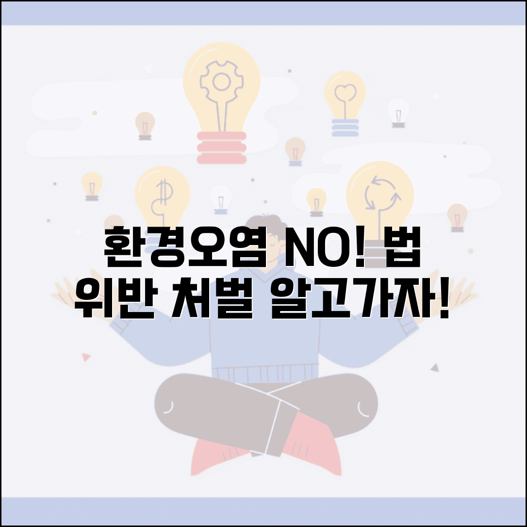 환경오염 유발 행위 금지 및 제재 | 환경보호법 위반 사례 분석