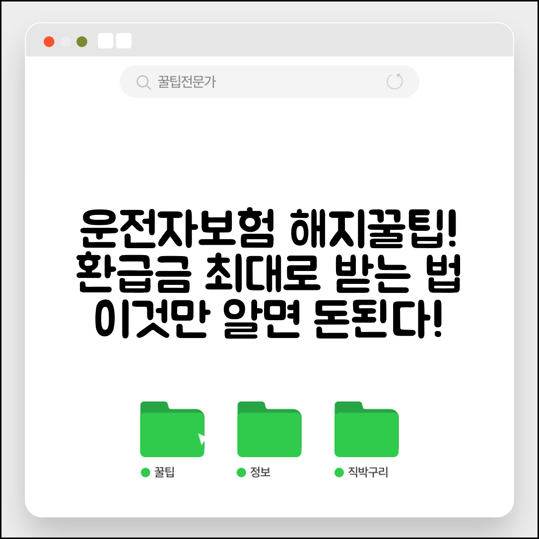 운전자보험 해지환급금 비교 | 회사별 환급률 | 상품별 차이 | 해지시점 선택 | 손익 계산