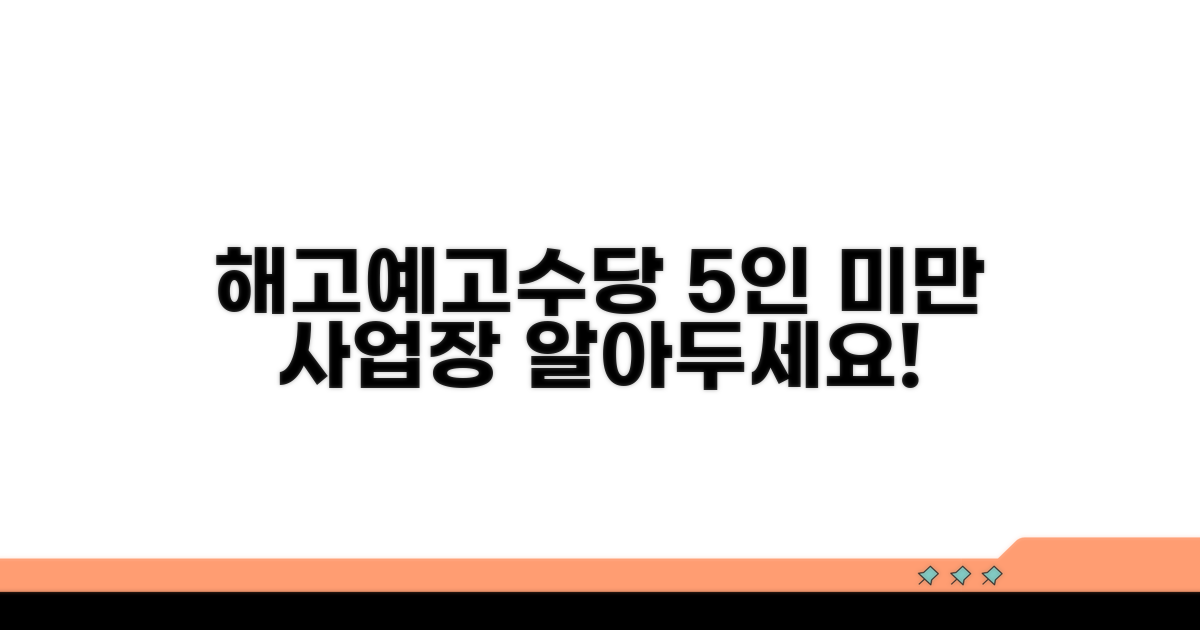 5인미만 사업장 해고예고수당 기본