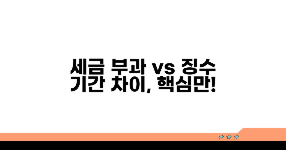 세금 부과와 징수 기간의 차이