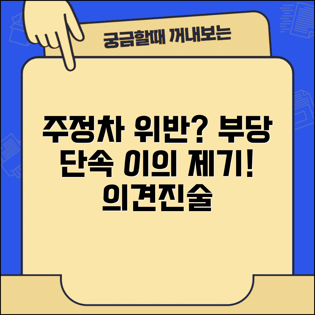 주정차 위반 의견진술서 작성 | 부당한 단속에 대한 이의 제기와 의견 진술 방법