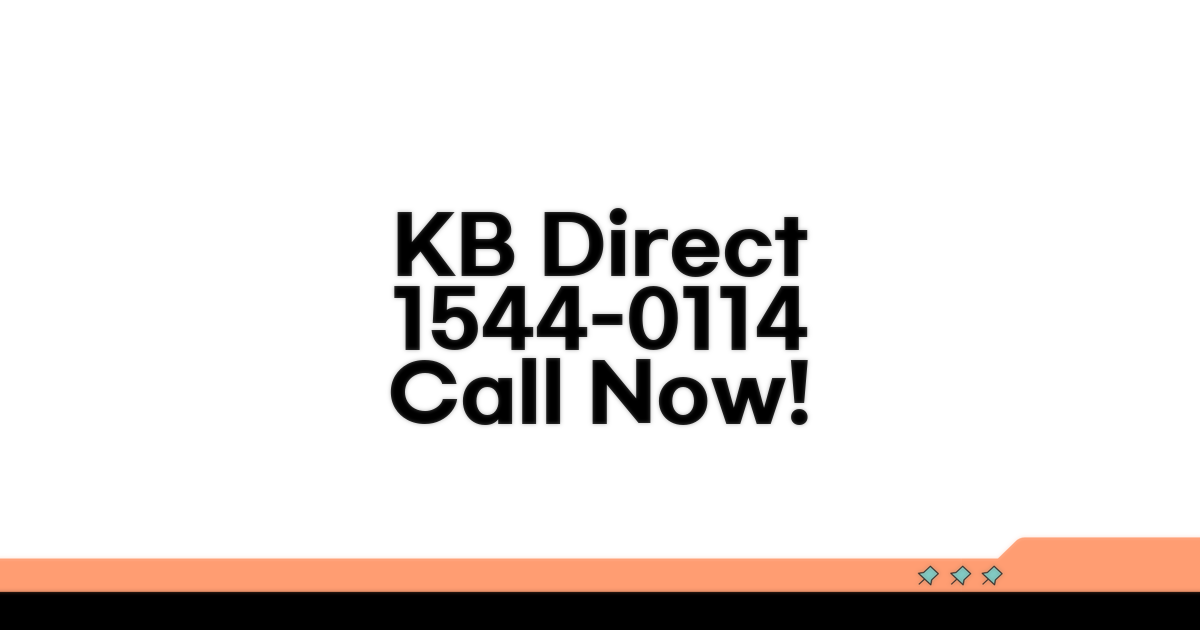 KB다이렉트 1544-0114 전화번호 안내