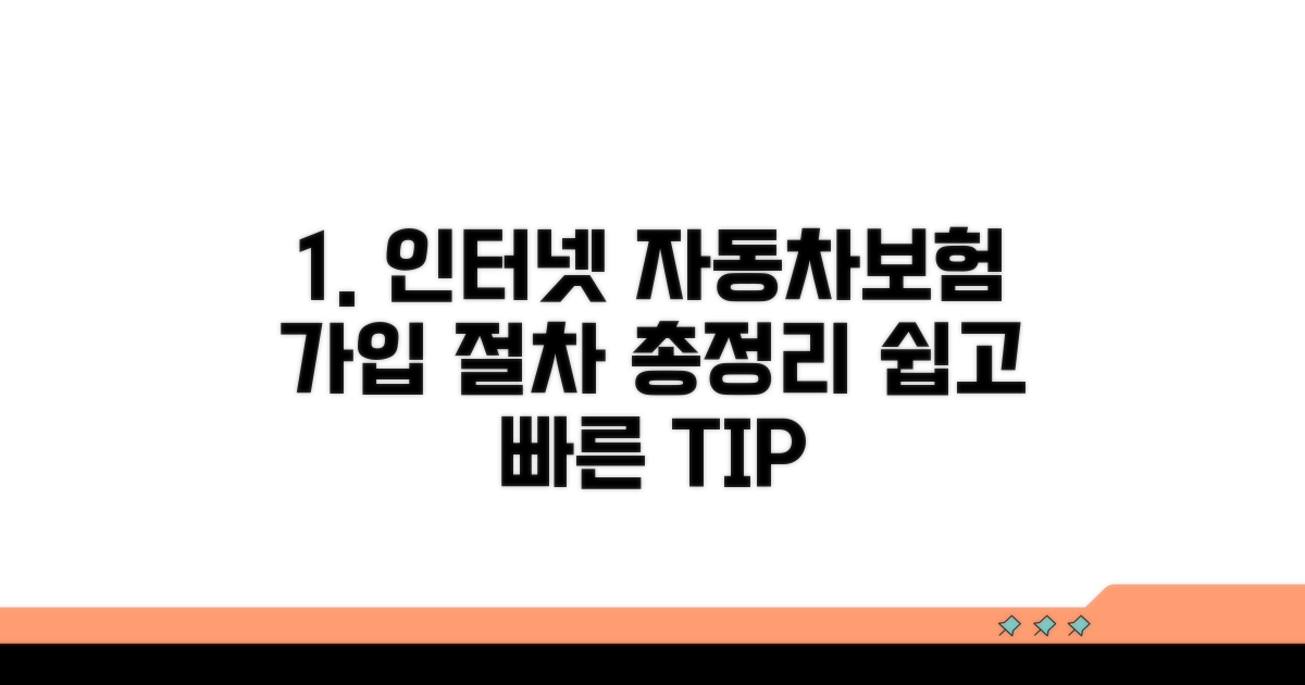 인터넷 자동차보험 가입 절차 총정리