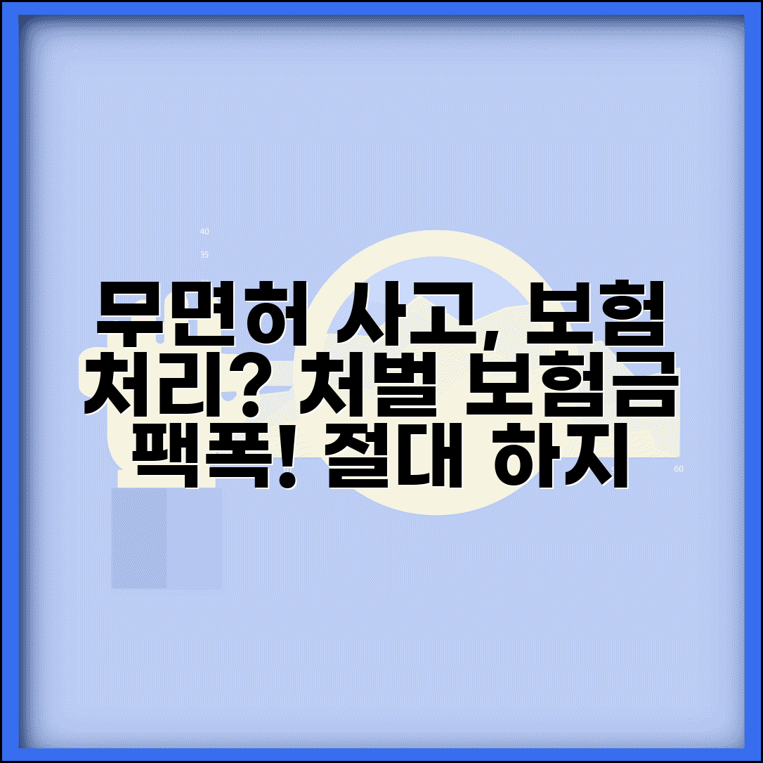 무면허 사고 보험 처리 | 무면허운전 사고시 보험금 지급과 처벌 수위