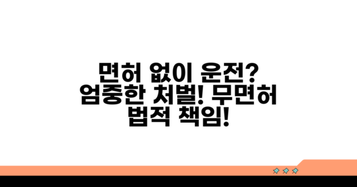 무면허 운전 처벌 수위와 법적 책임