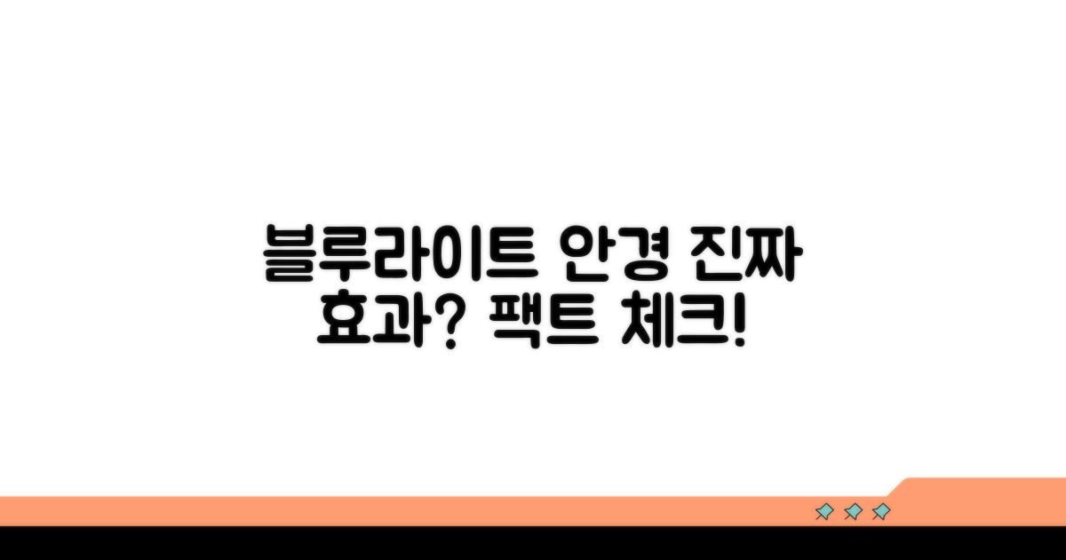 블루라이트 안경, 효과는 진짜?
