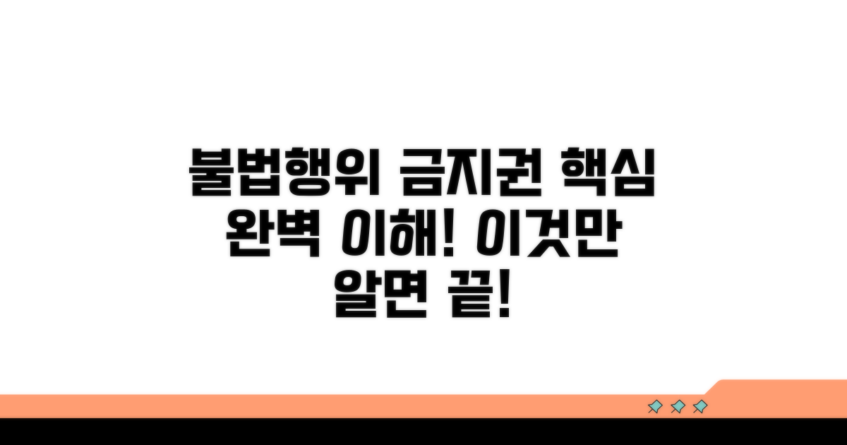 불법 행위 금지 청구권 핵심 이해