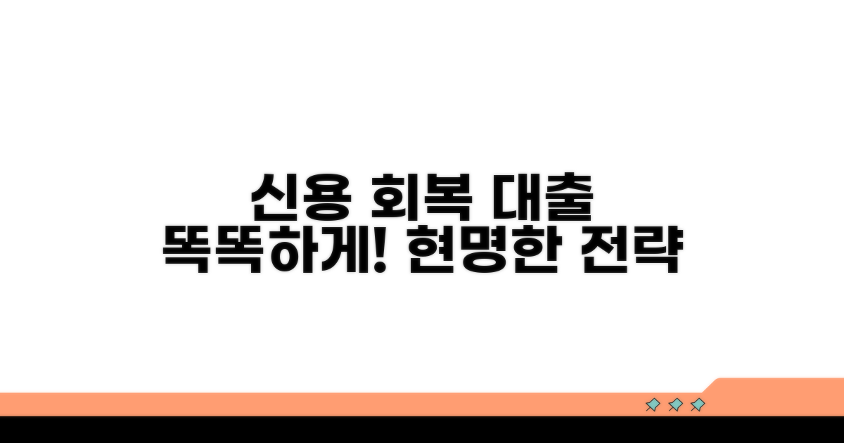 신용 회복과 현명한 대출 전략