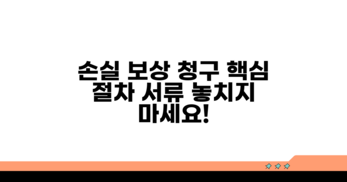 손실 보상 청구 절차 및 준비 서류