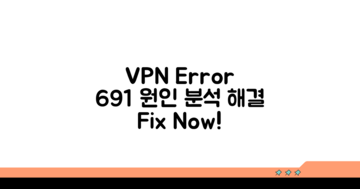 VPN 오류 691 원인 분석