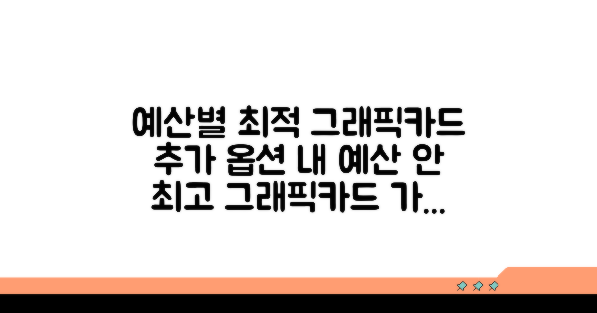 내 예산별 최적 그래픽카드 선택법