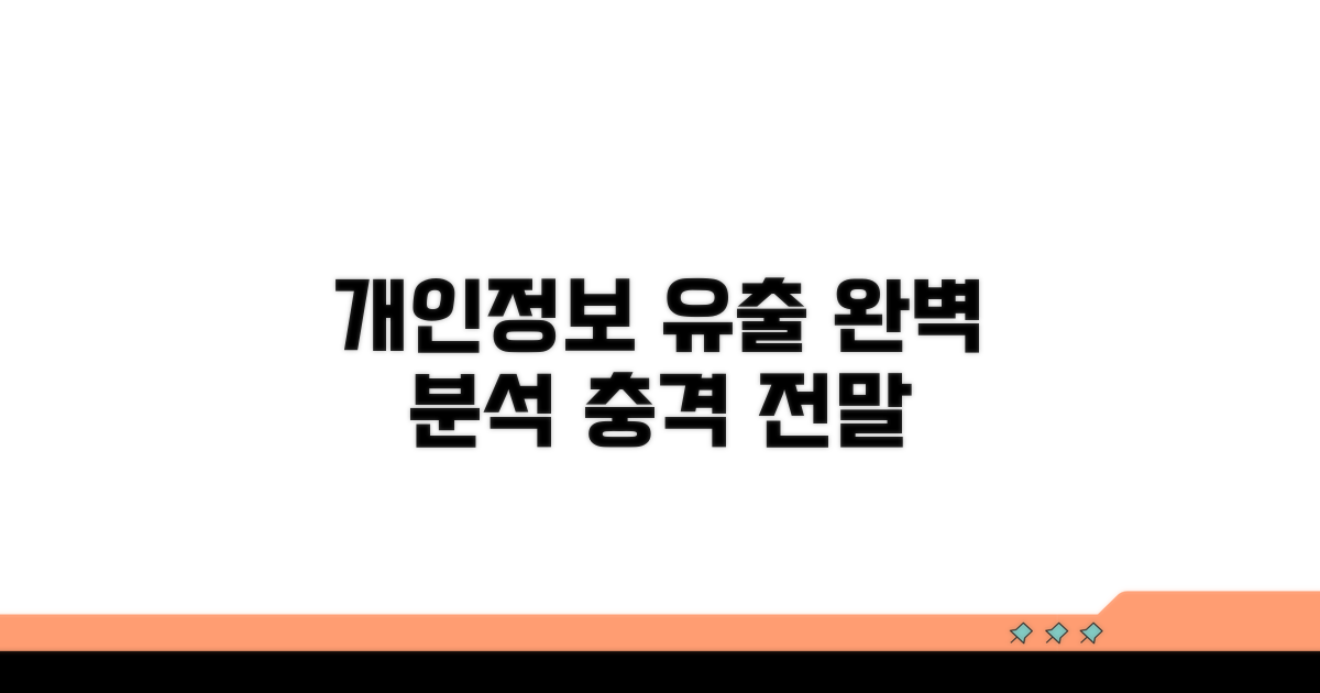 개인정보 유출 전말 총정리