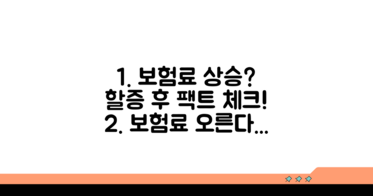 할증 기간 후 보험료 변동 사항은?