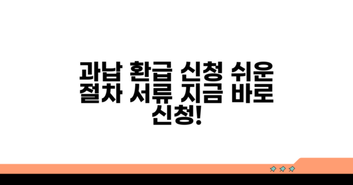 과다 납부 환급 신청, 절차와 필요 서류