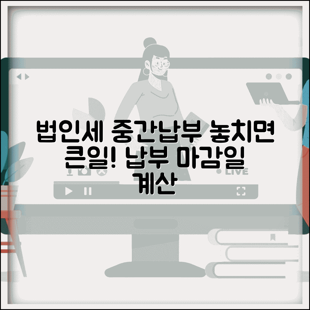 법인세 중간예납 납부기한 | 법인세 중간예납 마감일과 계산