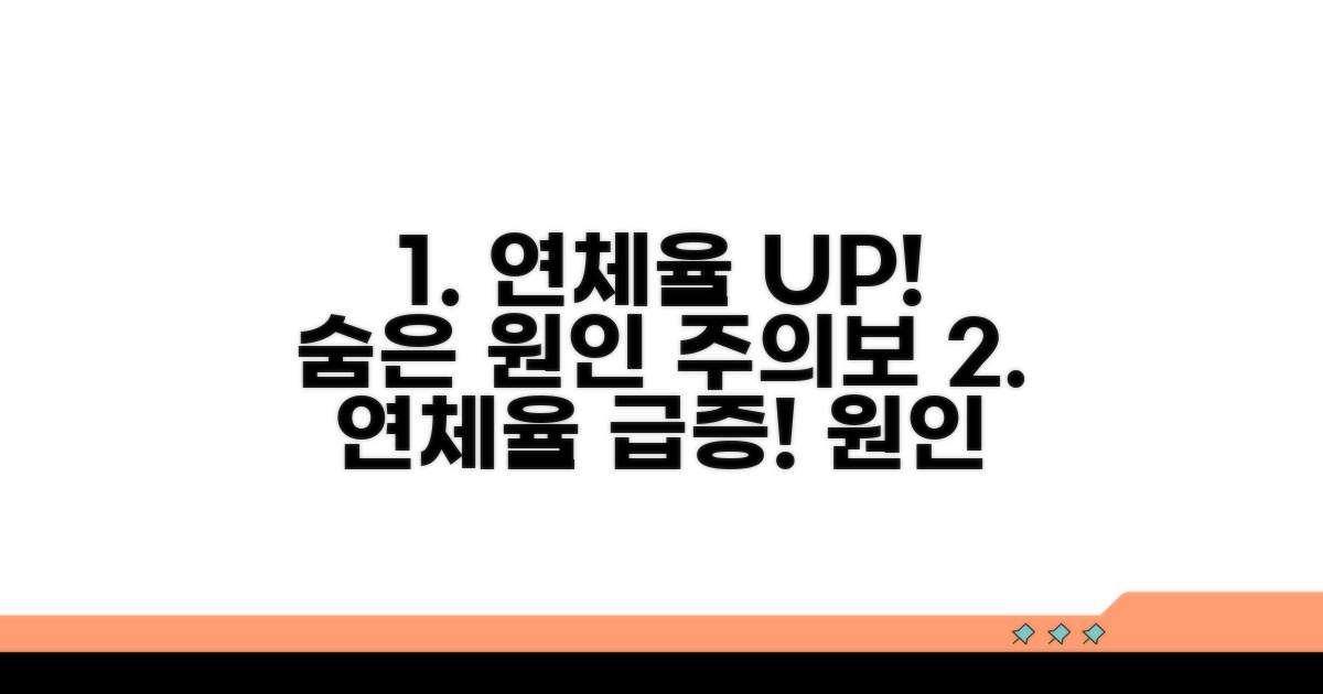연체율 높이는 숨은 원인과 주의점