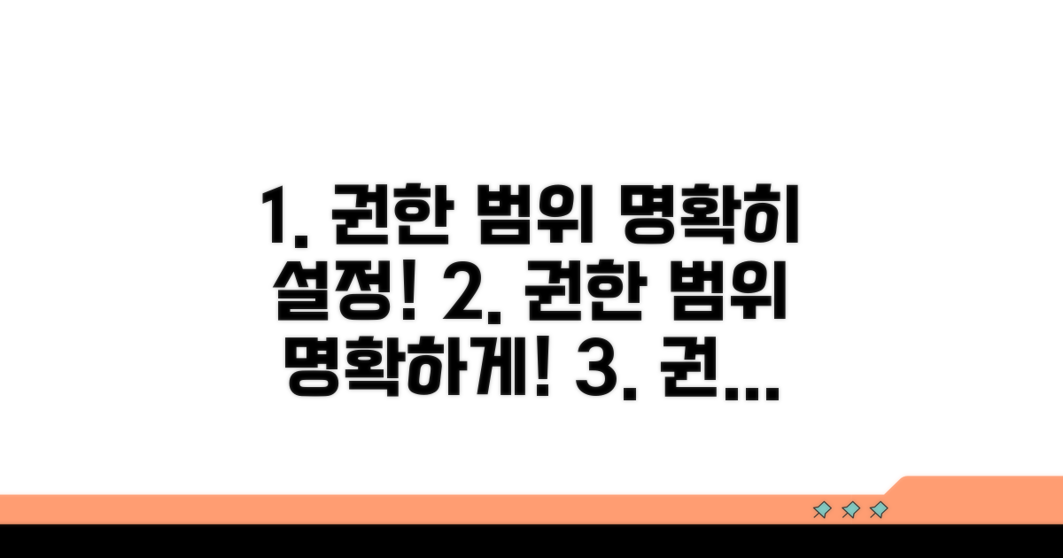 권한 범위, 명확하게 설정하는 법