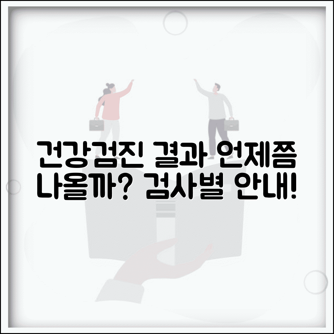 건강검진 결과 며칠 후 확인 가능? | 검사별 결과 확인 시점 안내