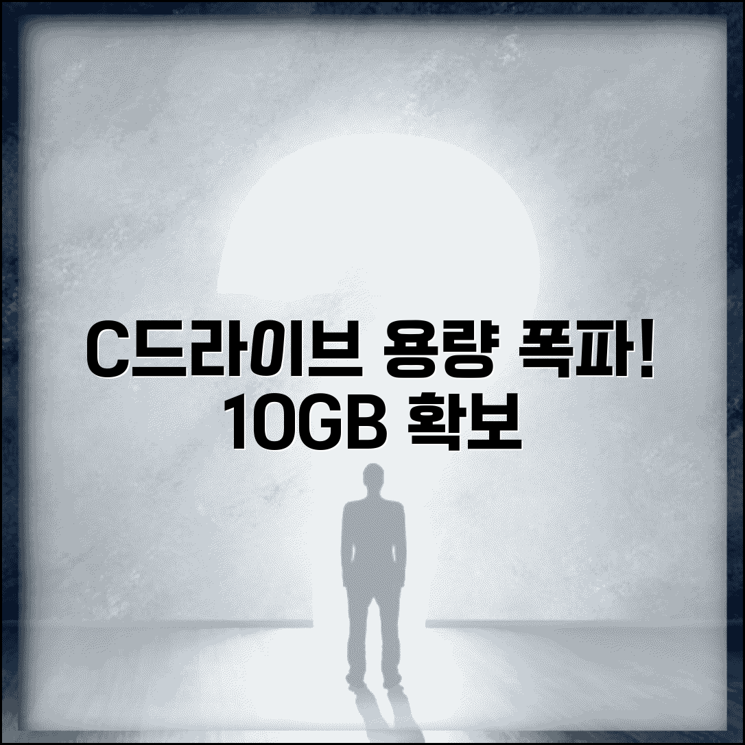 C드라이브 용량 부족 정리 | 디스크 공간 확보 방법