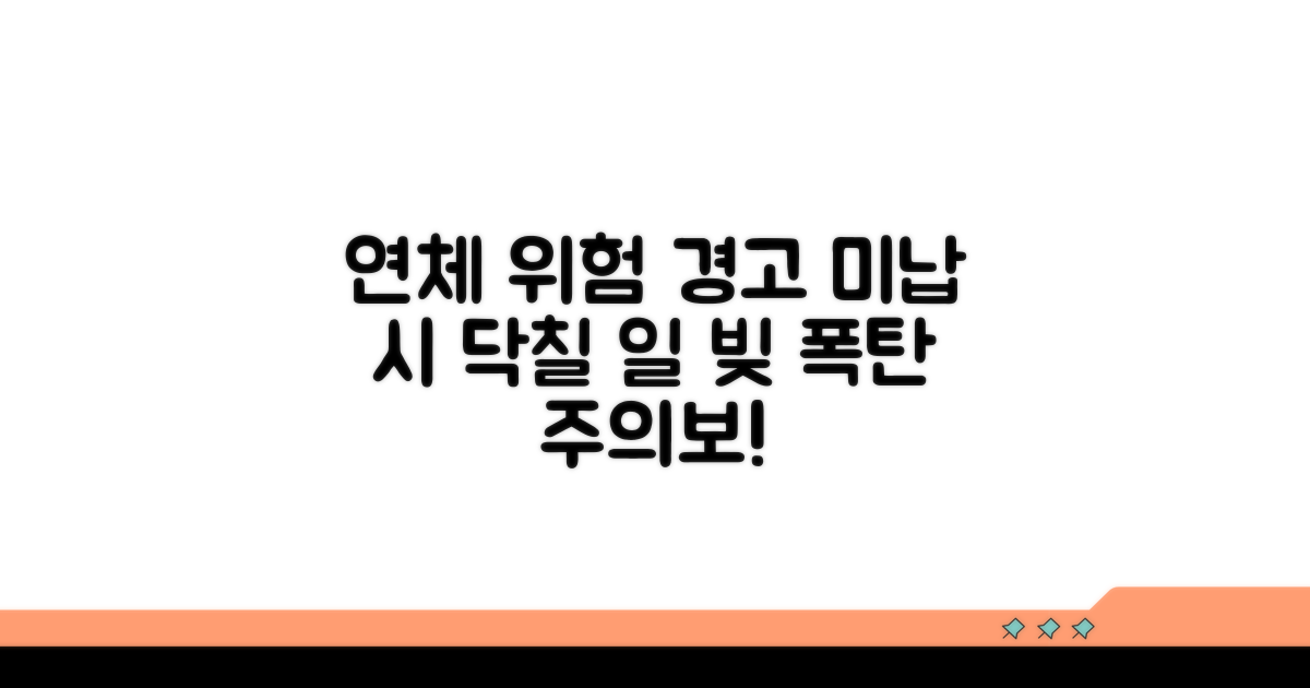 연체 시 발생할 수 있는 위험