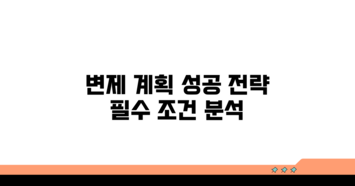 변제 계획 수립 상세 조건 분석