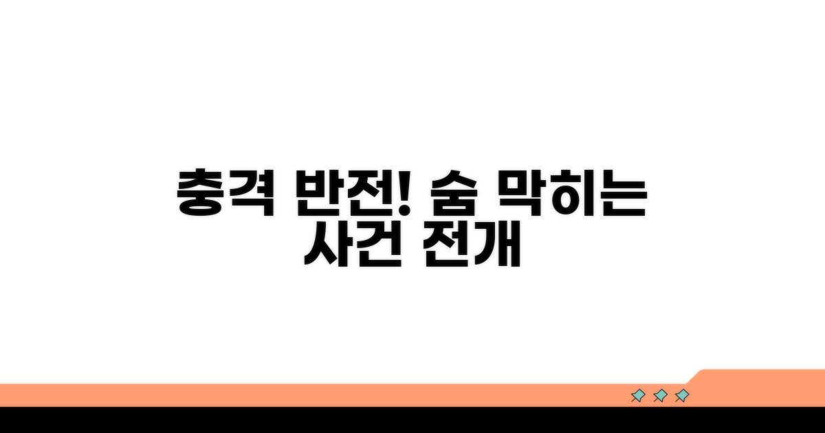 충격 반전! 숨 막히는 사건 전개