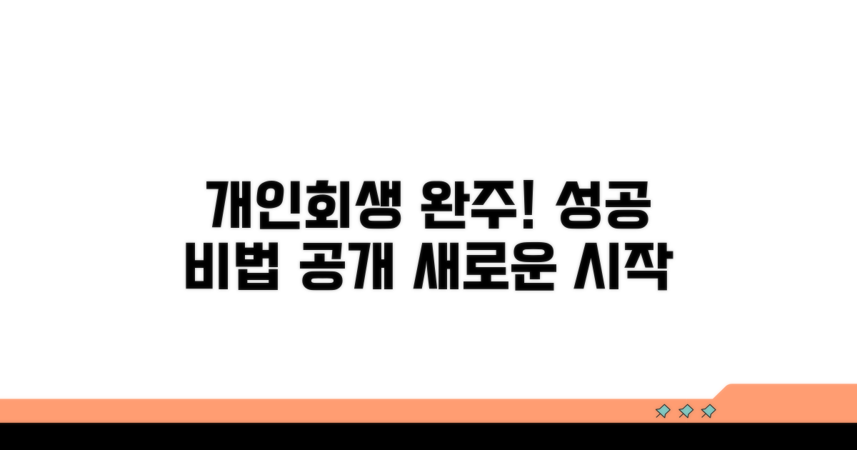 성공적인 개인회생 완주 비법
