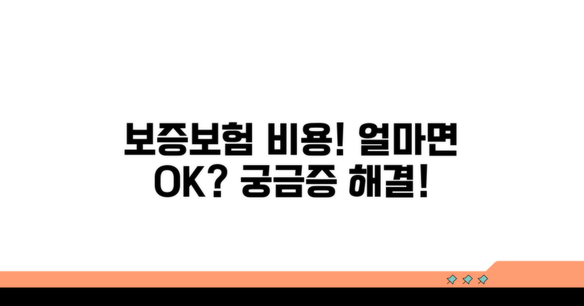 보증보험 비용, 얼마면 될까?