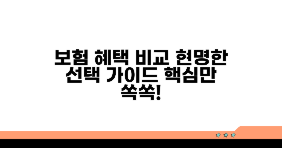 보험 종류별 혜택 비교와 현명한 선택법
