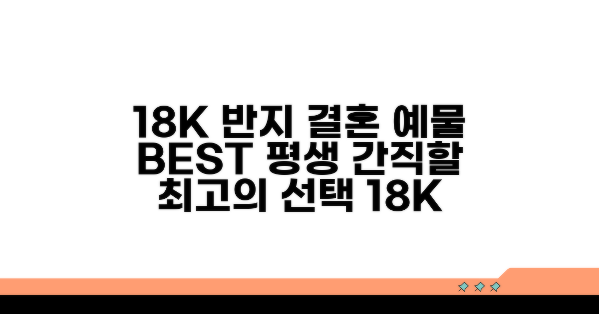 18k 반지: 결혼 예물 선택 가이드