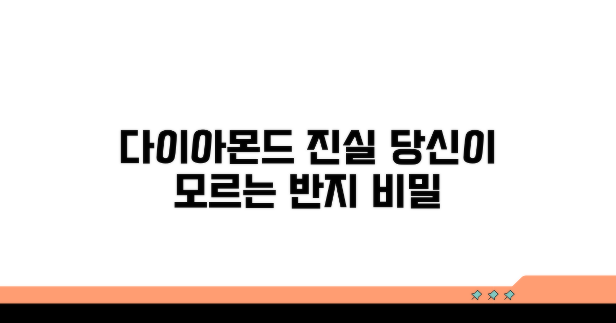 다이아몬드 반지, 얼마나 알고 계신가요?